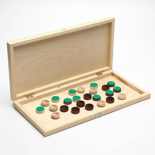 Шашки деревянные Большие, доска 43х 43 см, с подклейкой, d шашки 2.8 см - Simaland фото 4