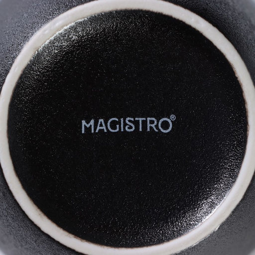Кружка Magistro Carbon, 380 мл, фарфор, чёрная  фото 6