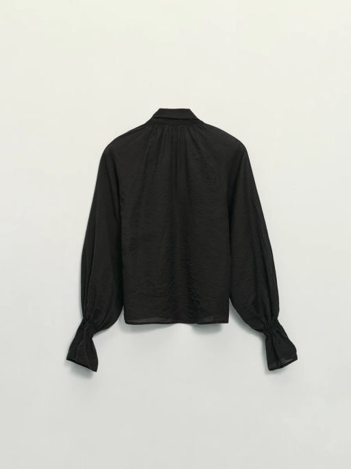 Блузка из тенселя с бантом / Zarina