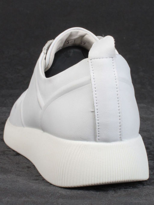 05-PDL195-1 WHITE Кроссовки женские (натуральная кожа)