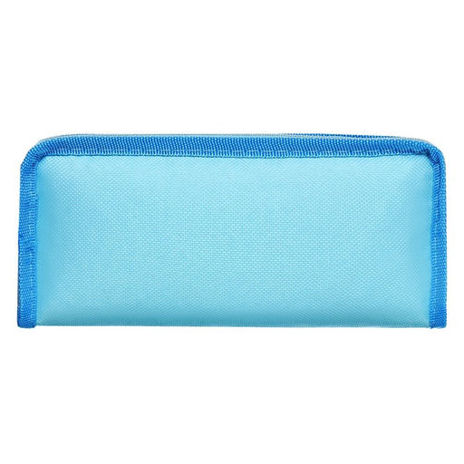 Пенал школьный на молнии Calligrata «Аниме», 2 отделения, голубой