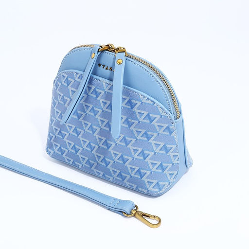 Сумка кросс-боди на молнии, цвет голубой - Simaland фото 6