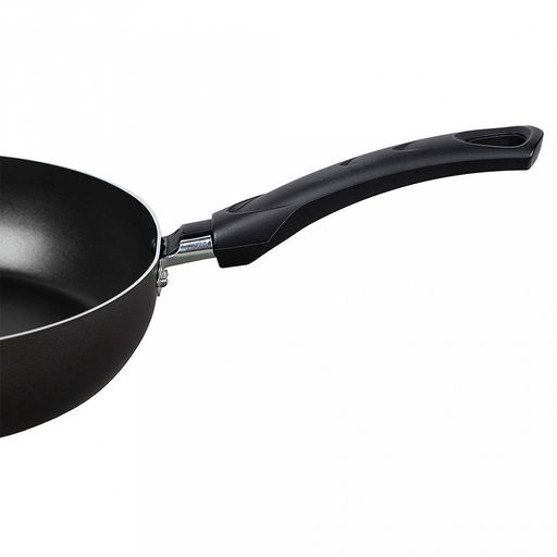 "Атлас" Сотейник с антипригарным покрытием д24см, h6,3см, s1,5мм, бакелитовая ручка (Россия)