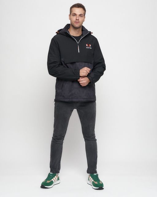 Куртка-анорак спортивная мужская темно-серого цвета 88629TC - Wonderrman фото 4