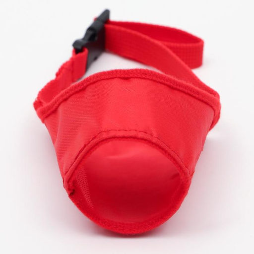 Намордник текстильный, размер 2 (длина по носу 4 см, обхват морды 20 см), микс цветов - Пижон фото 6