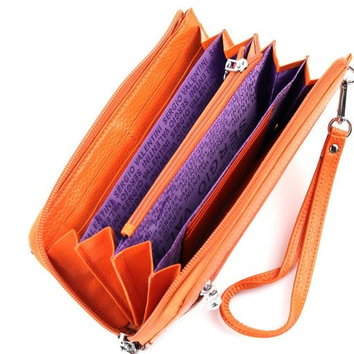 Женский кожаный кошелек на молнии Sergio Valentini СВ 3045-395  фото 2