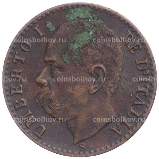 Монета 1 чентезимо 1895 года Италия