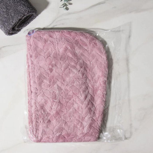 Чалма с пуговкой для сушки волос Доляна Нежность, микрофибра, цвет МИКС  фото 6