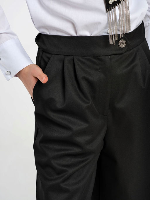 Школьные брюки для девочки Mooriposh, модель 0444