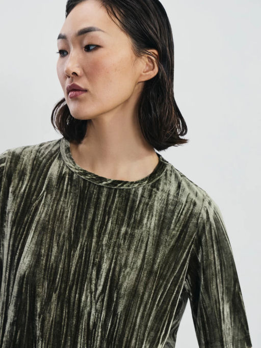 Футболка с коротким рукавом из бархата / Zarina