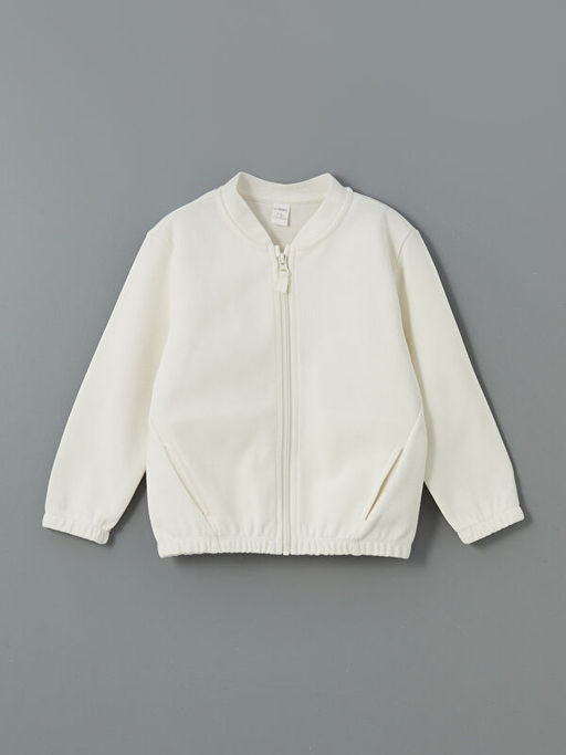 Basic Erkek ?ocuk Fermuarl? Sweatshirt