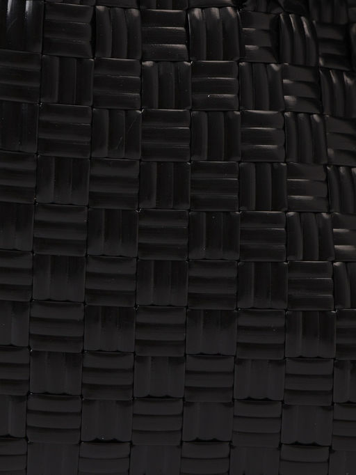 Сумка плетёная пластиковая, 23×11×30 см, чёрная