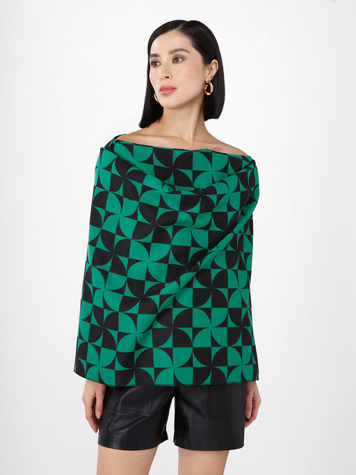 в составе ШЕРСТЬ и КАШЕМИР Большой, мягкий, теплый однотонный двусторонний палантин. - Tantino фото 5