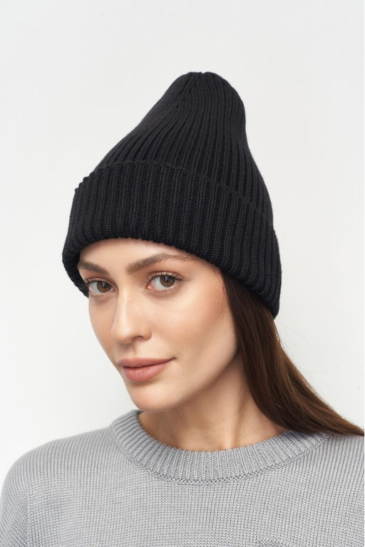 Шапка Бини Merino Black - Erist store фото 3