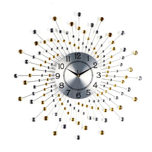 Часы настенные интерьерные «Оцьери», серия: Ажур, бесшумные, плавный ход, d=59 см, циферблат d=22 см, от батарейки 1хАА