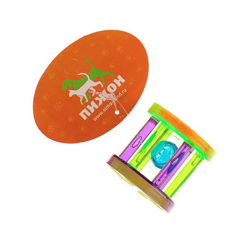 Цена за 2 шт. Игрушка для кошек с бубенчиком «Арена», 4 см, микс цветов