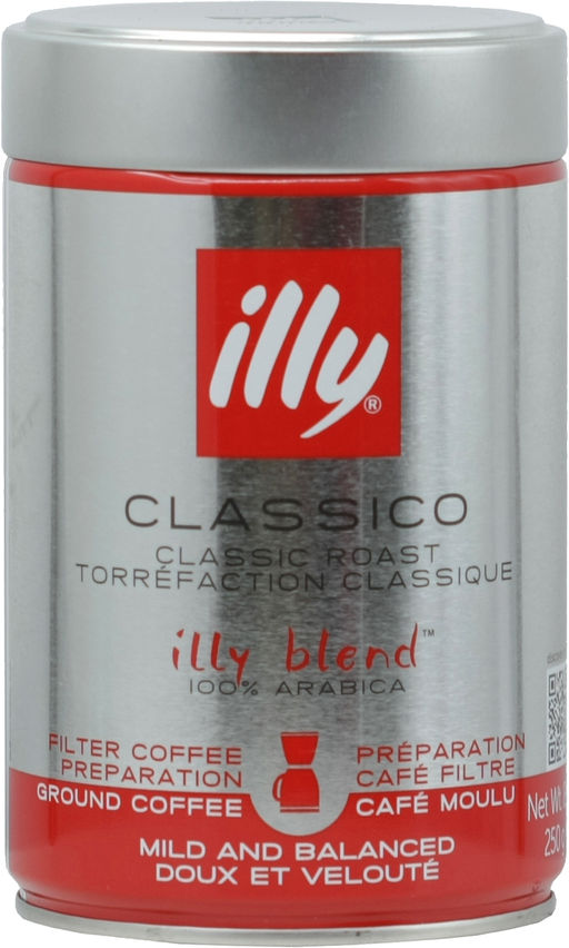 Illy. Classico (молотый) 250 гр. жест.банка