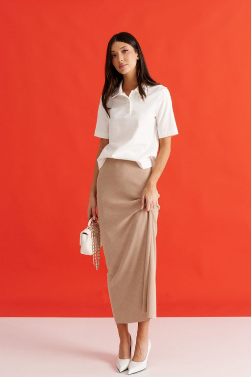 Джемпер Annete А2098 из хлопка белый  фото 10