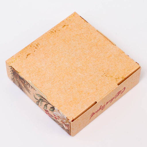 Цена за 10 шт. Подарочная коробка складная с окном «С Новым годом!», 10×10×3 см