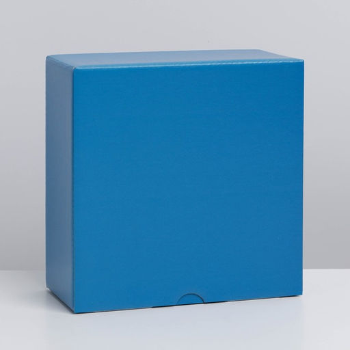 Коробка складная Синяя, 15 х 15 х 7 см - Дарите счастье фото 4