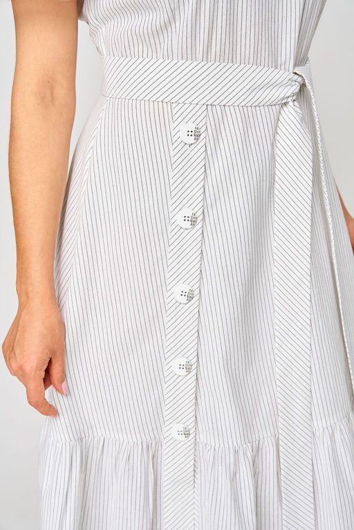 Платье EVA GRANT 7325О белый в полоску
