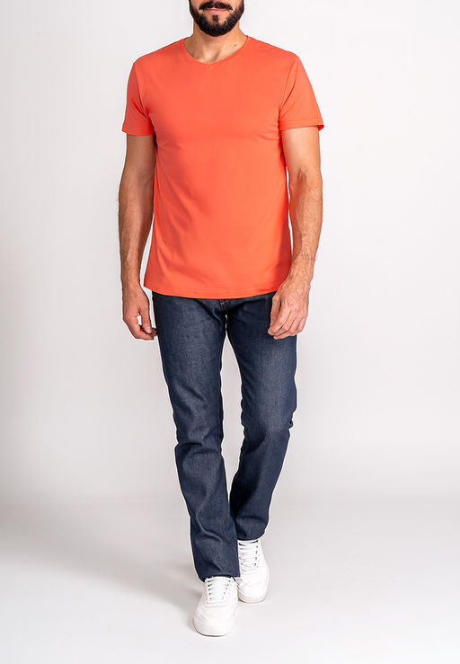 Футболка мужская короткий рукав GREG G146-RD-9012 (коралл)  фото 5