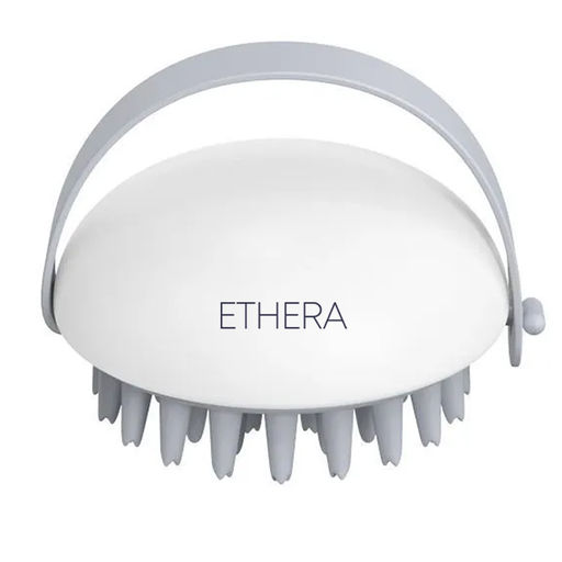 ETHERA Массажная силиконовая щётка для мытья головы, белый  фото 5