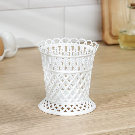 Цена за 3 шт. Подставка для столовых приборов Альтернатива «Семь злаков», 11.5×11.5×12 см, пластик, МИКС