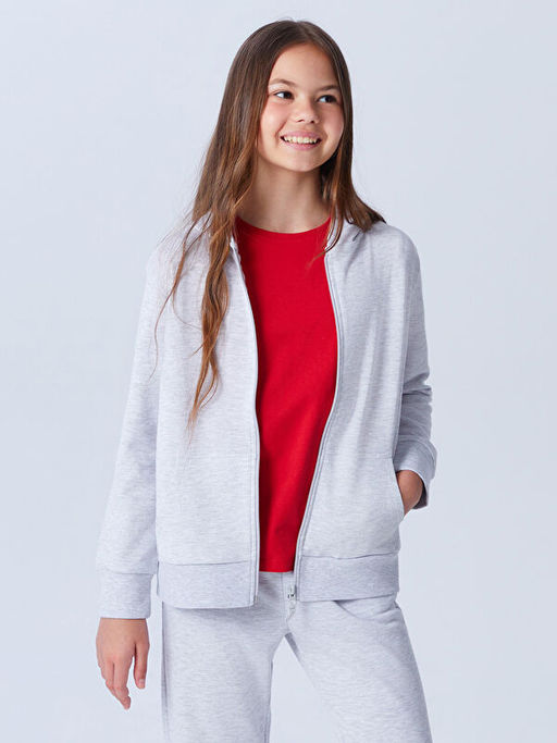 Bisiklet Yaka Basic K?sa Kollu K?z ?ocuk Ti??rt