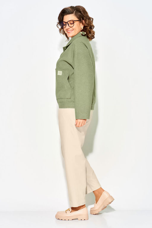 Костюм Liliana 1506-1507 фисташка+экрю  фото 2