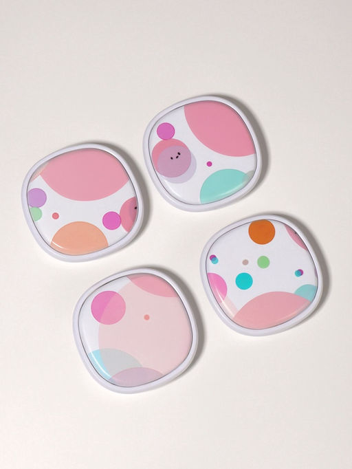 Зеркало складное «Пузыри», 7.5×7.5 см, с увеличением х2, разноцветное