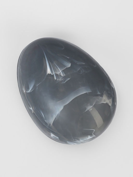 Расчёска массажная, 9×7 см, серая