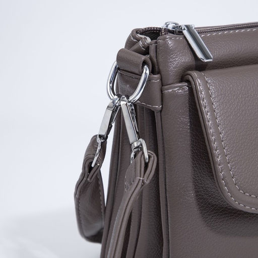 Сумка кросс-боди на молнии, цвет бежевый - Simaland фото 5