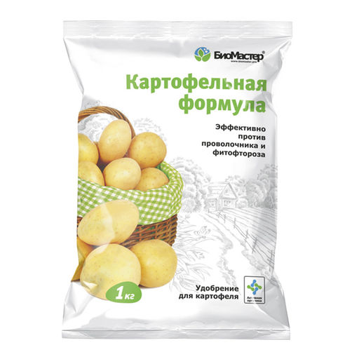 Компл. орг.-мин. удобр. "Биомастер" Картофельная формула 1кг (+ от проволочника, фитофтороза)