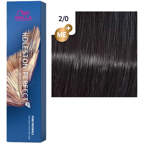 Краска стойкая Koleston Perfect 2/0 Черный натуральный, Wella Professionals