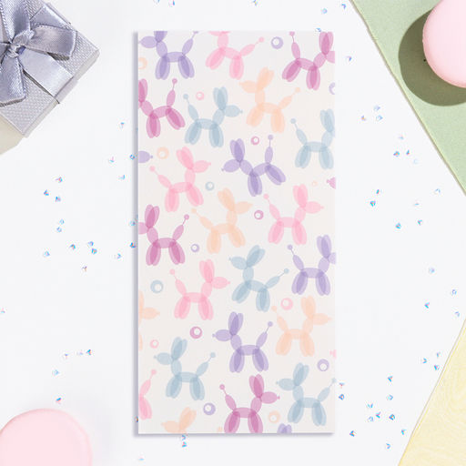 Цена за 10 шт. Конверт для денег Универсальный собака из шаров, 16х8 см - Дарим Красиво фото 2