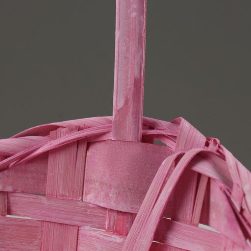 Корзина плетёная для хранения Jute, бамбук, розовая, набор 3 шт.