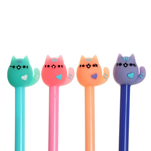 Цена за 12 шт. Ручка - прикол гелевая Calligrata Кошка, МИКС  фото 3