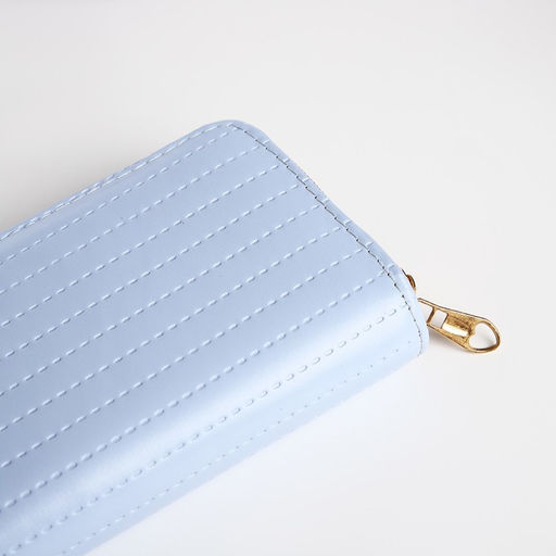 Кошелёк на молниях, цвет сиренево-голубой - Simaland фото 3