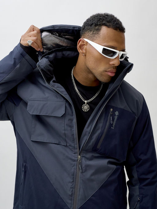 Горнолыжный костюм мужской зимний темно-серого цвета 392TC - Leifensh фото 19