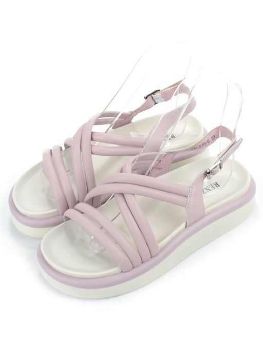 08-PEL270-5 VIOLET Босоножки женские (натуральная кожа)