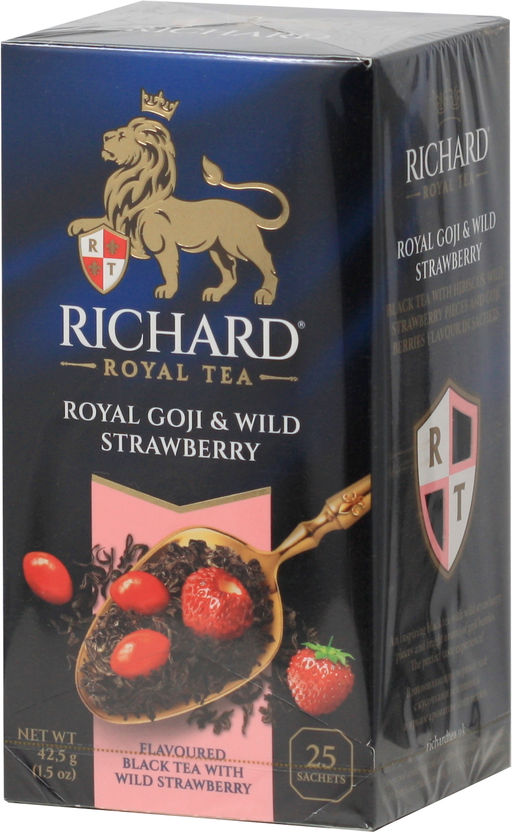 Richard. Ягоды годжи и Земляника карт.упаковка, 25 пак.