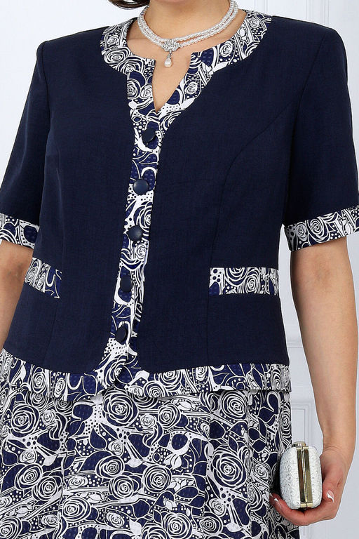 Платье Ninele 7431-Р темно-синий - Mira fashion фото 2540