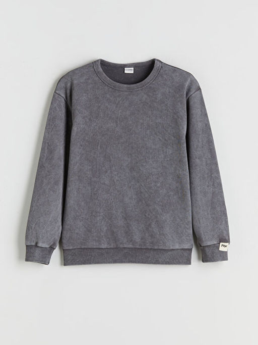 Bisiklet Yaka Erkek ?ocuk Sweatshirt