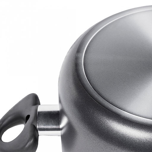 Kumir Кастрюля с антипригарным покрытием 4л, д24см, h9,9см, s2,5мм, штампованный алюминий, стеклянная крышка, бакелитовые ручки (Россия) - Домашняя мода фото 3