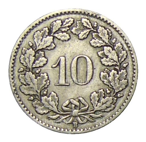 10 раппенов 1913 года Швейцария