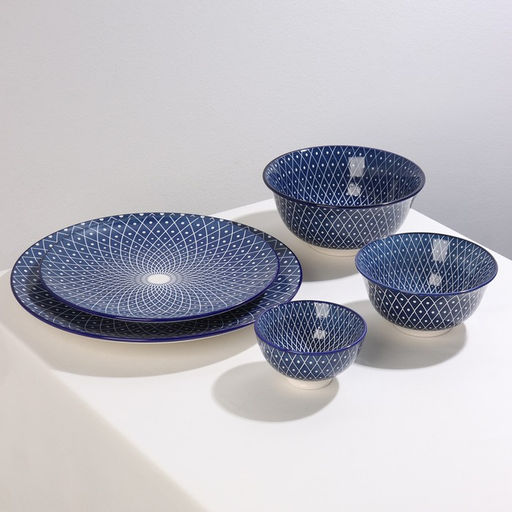 Миска керамическая Доляна Бодом, 150 мл, d=9,5 см, цвет синий  фото 5