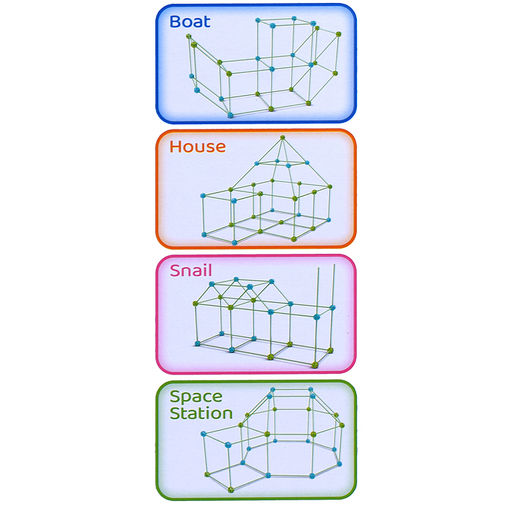 Конструктор "Палатка" (74 дет.) в коробке