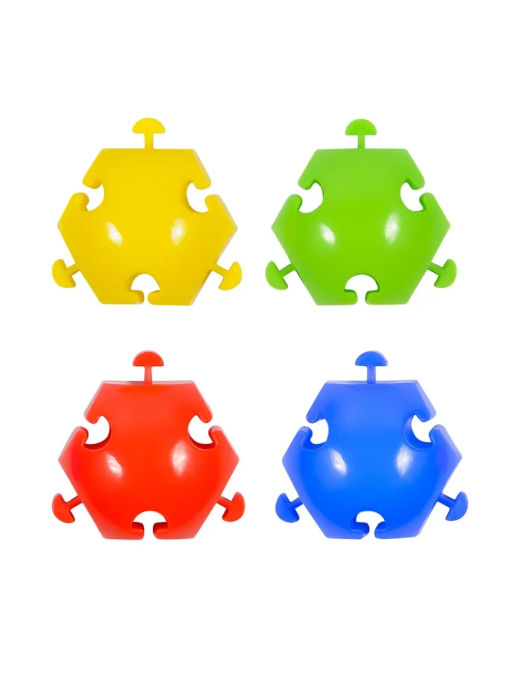 Мозаика напольная 50 крупных деталей. в пакете - Green Plast фото 2