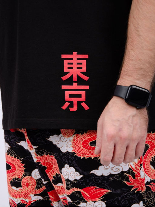 Костюм Драконы шорты, трикотаж - Малина фото 29